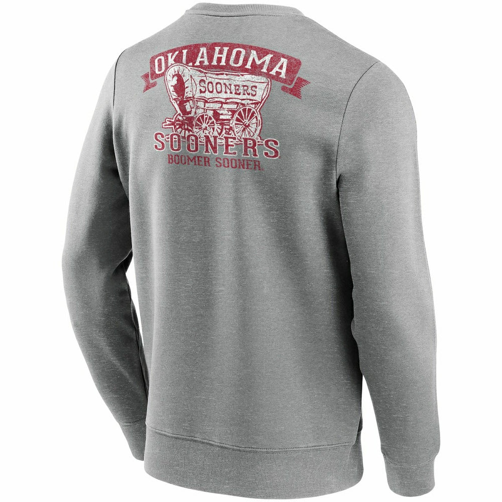 Oklahoma Sooners Boomer Sooner Crew Sweatshirt Gray Taass sale