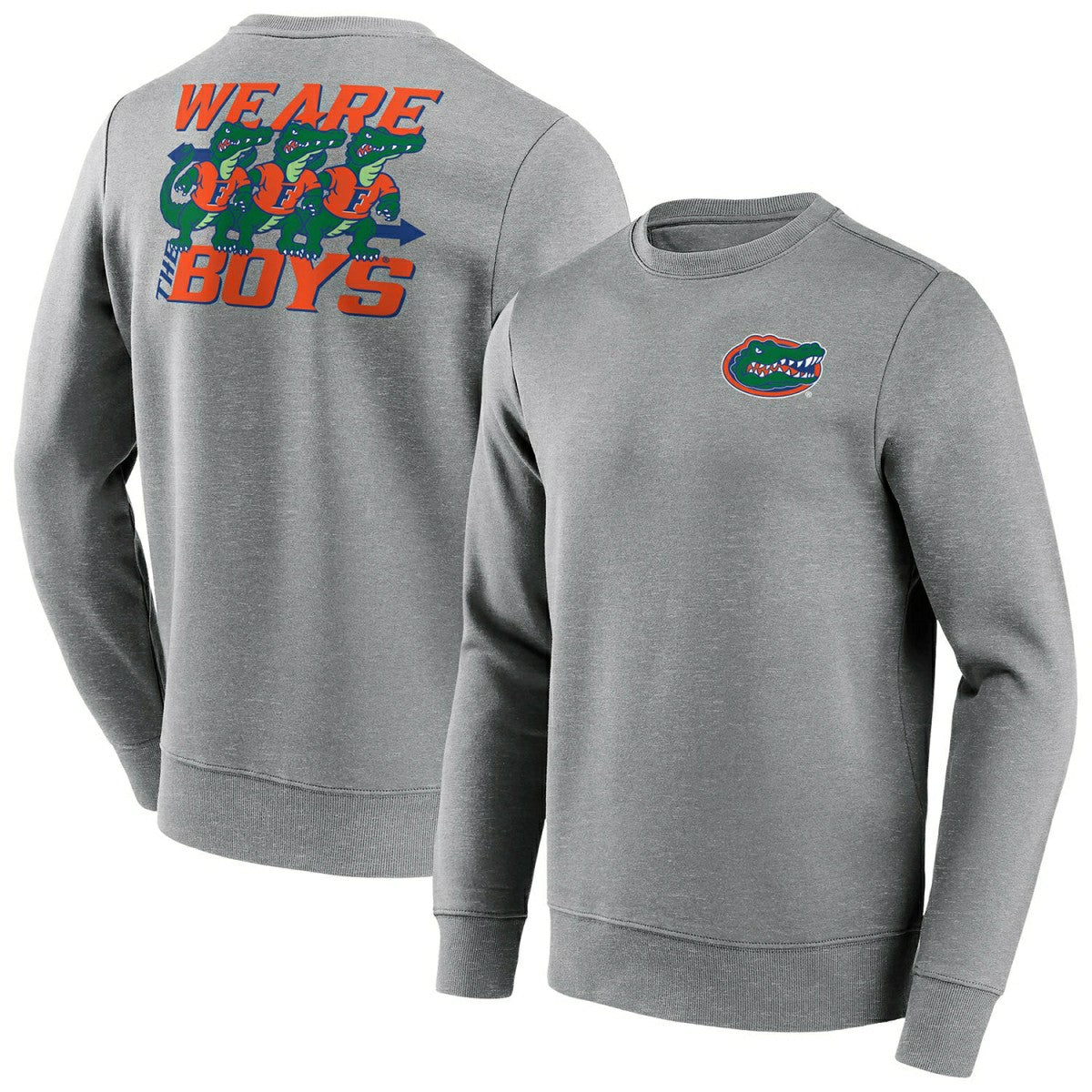 Florida Gators We Are Gator Boys Crew Sweatshirt Gray Taass for sale