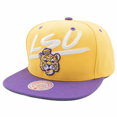 LSU Tigers Transcript Mitchell & Ness Snapback NCAA Cap Classic