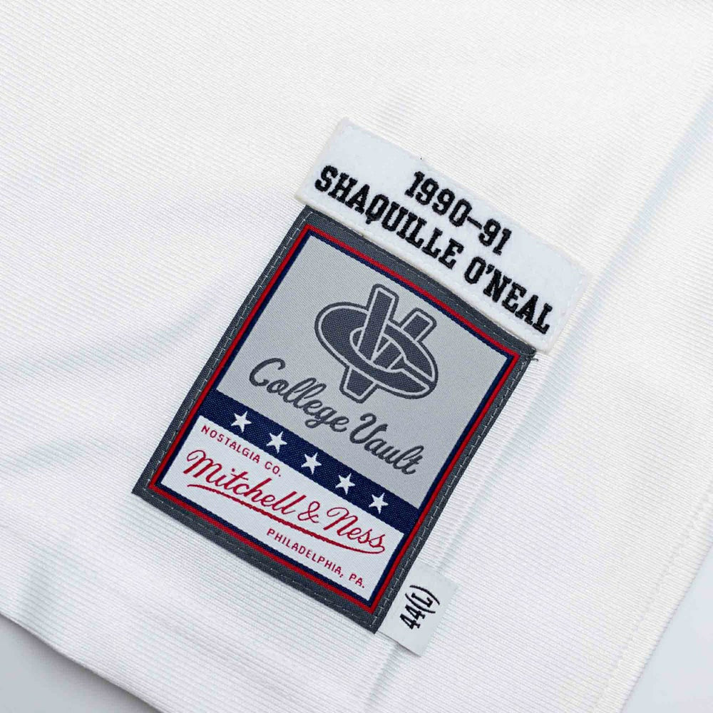 Shaquille O'Neal #33 LSU Tigers 1990-91 Mitchell & Ness Authentic NCAA Jersey White Lifestyle