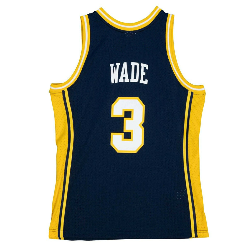 Dwyane Wade #3 Marquette University 2002-03 Mitchell & Ness Swingman NCAA Jersey Navy Taass sale