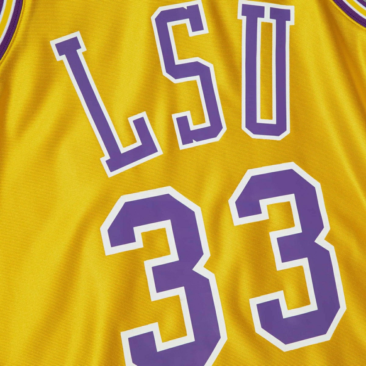 Shaquille O'Neal #33 LSU Tigers 1990-91 Authentic NCAA Jersey Yellow Classic