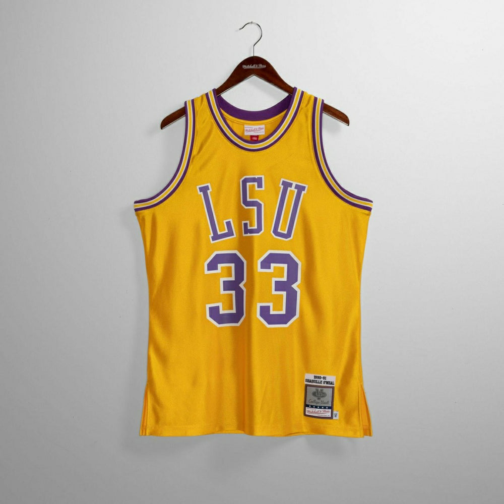 Shaquille O'Neal #33 LSU Tigers 1990-91 Authentic NCAA Jersey Yellow Classic