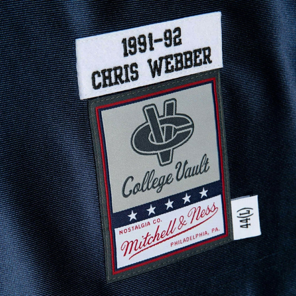 Chris Webber #4 Michigan Wolverines 1991-92 Authentic NCAA Jersey Navy Fashion