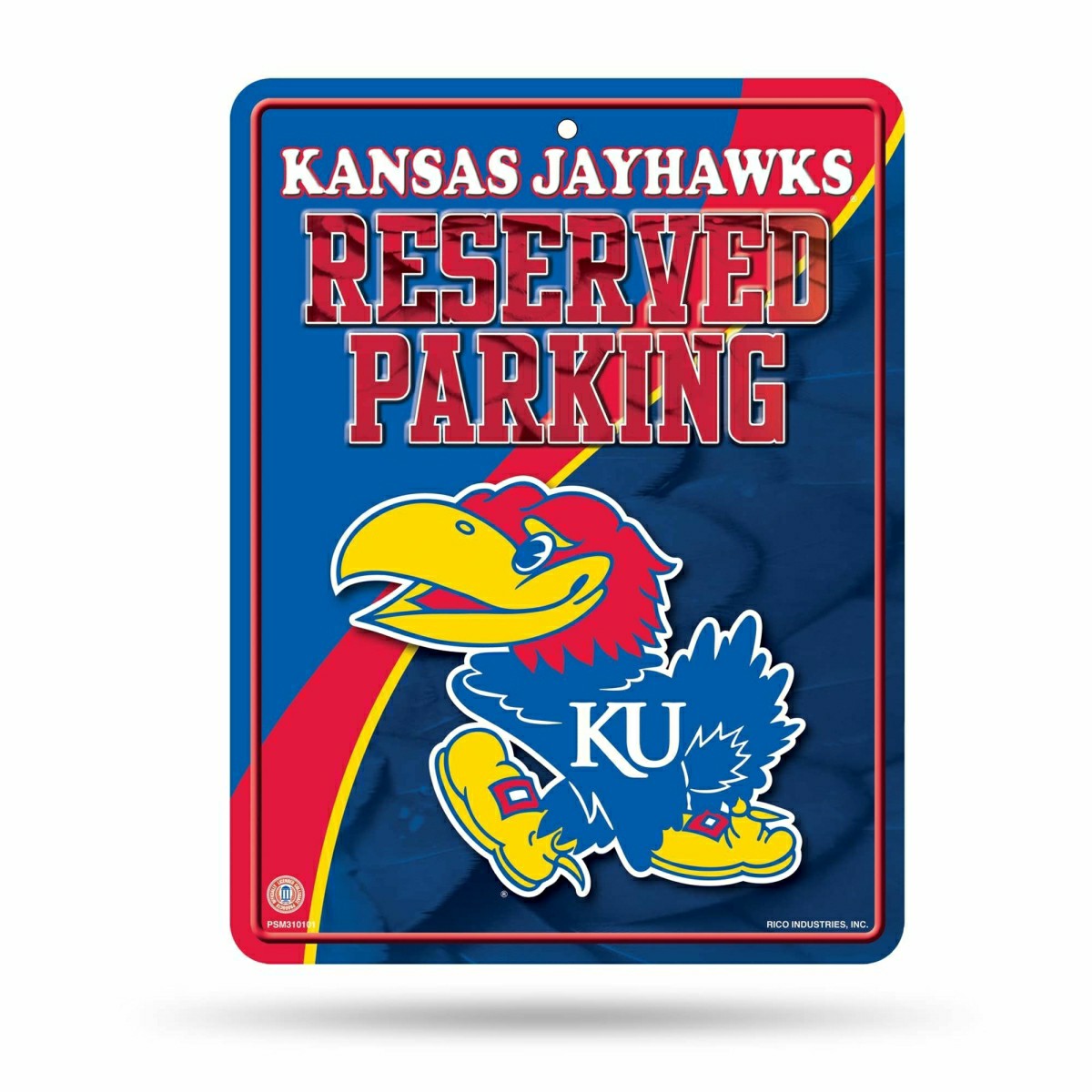 Kansas Jayhawks Reserved Parking NCAA Metal Sign Lifestyle