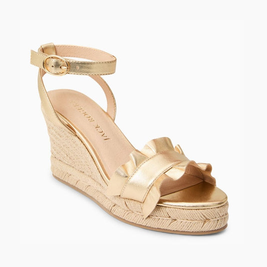 Rozette Ruffle Wedge