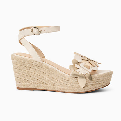 Talahi Flower Wedge Heel