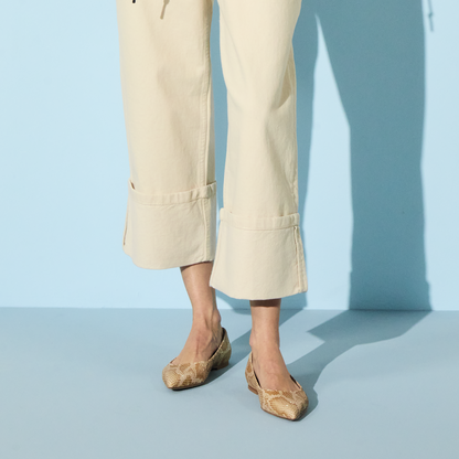 Gabrisa Italian Leather Flat