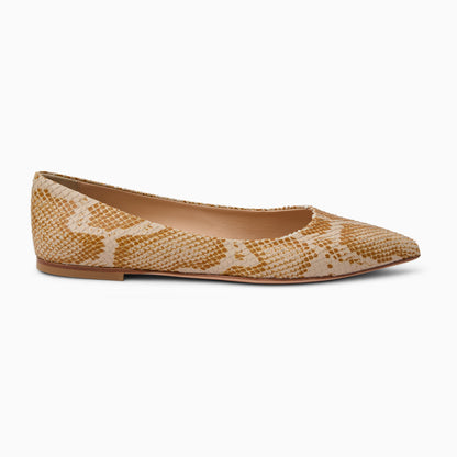 Gabrisa Italian Leather Flat