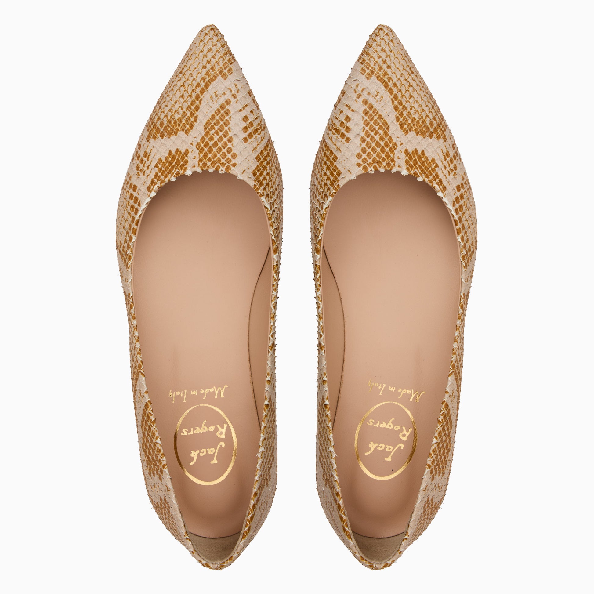 Gabrisa Italian Leather Flat