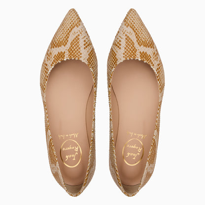 Gabrisa Italian Leather Flat