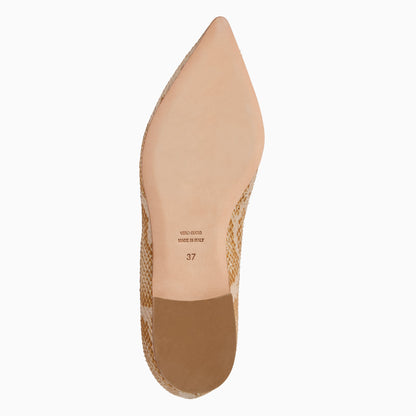 Gabrisa Italian Leather Flat