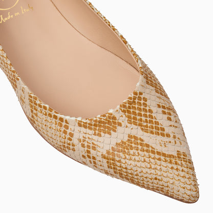 Gabrisa Italian Leather Flat