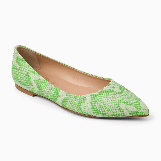 Gabrisa Italian Leather Flat
