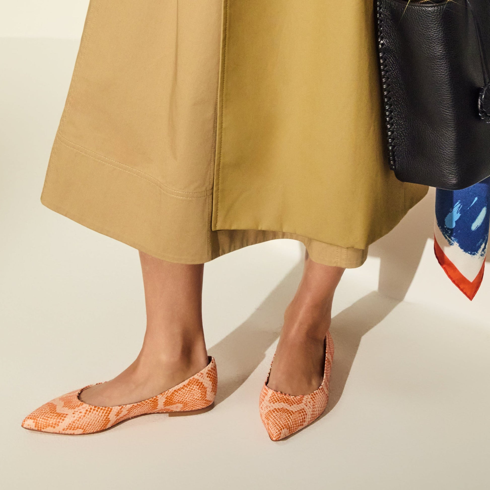 Gabrisa Italian Leather Flat