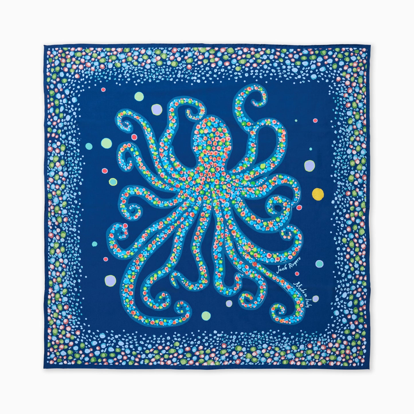 Jacks Octopus Italian Silk Scarf