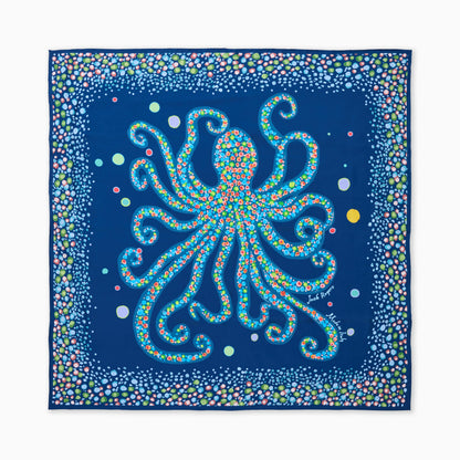 Jacks Octopus Italian Silk Scarf