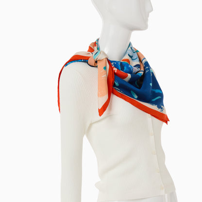 Jacks Flower Italian Silk Scarf