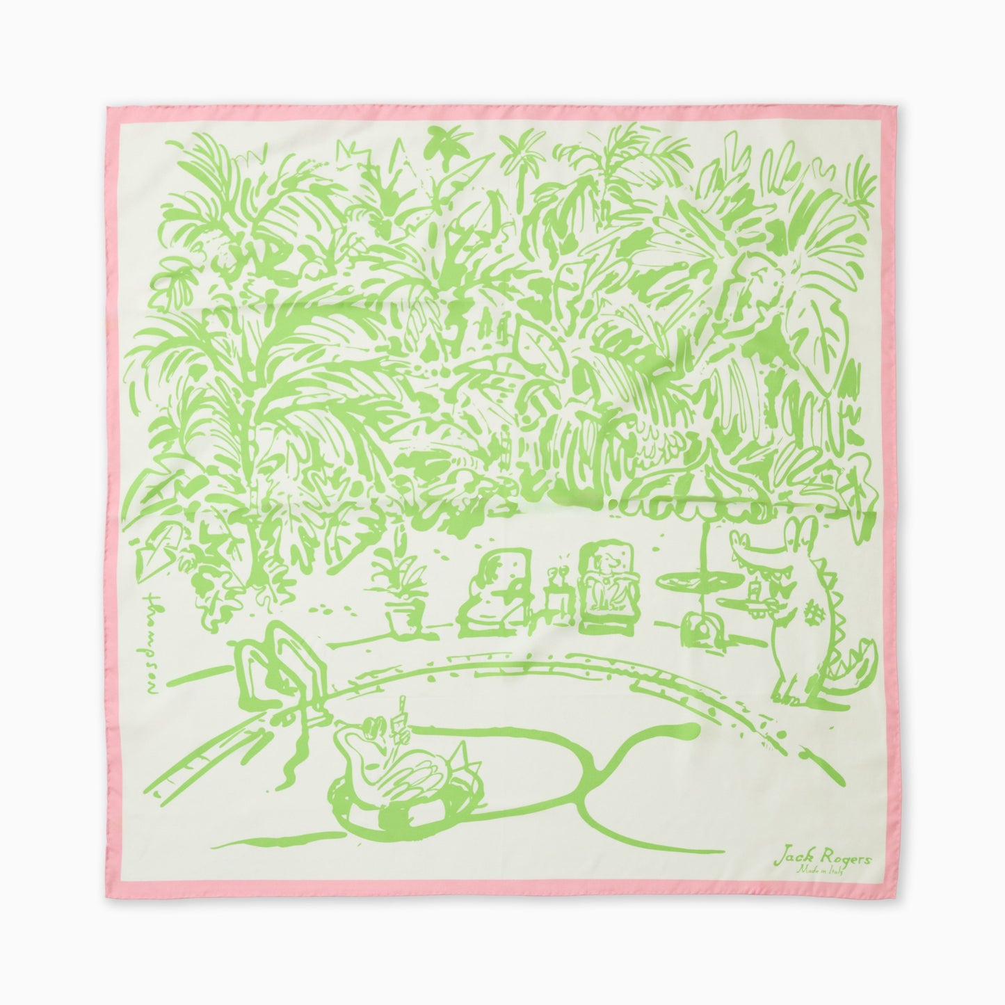 Jacks Poolside Italian Silk Scarf