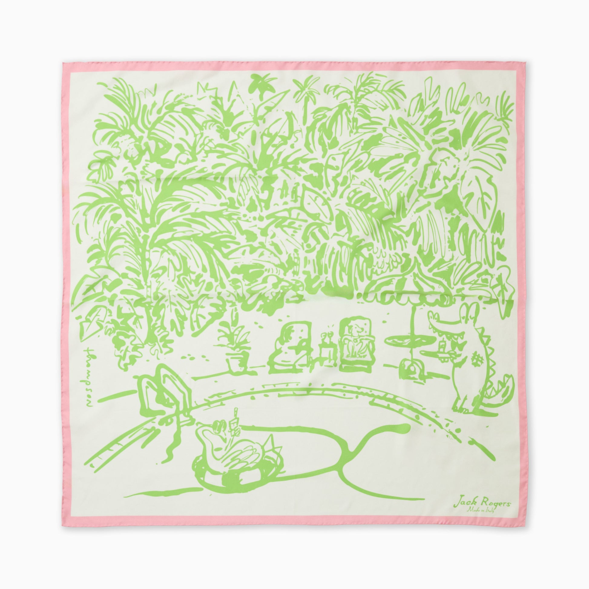 Jacks Poolside Italian Silk Scarf