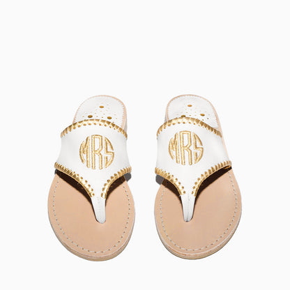 Jacks Embroidered "MRS" Sandal