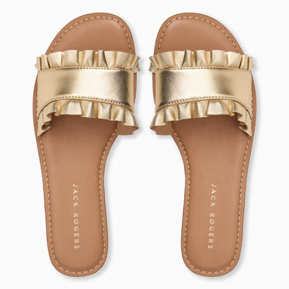Rozette Ruffle Slide