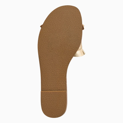 Rozette Ruffle Slide