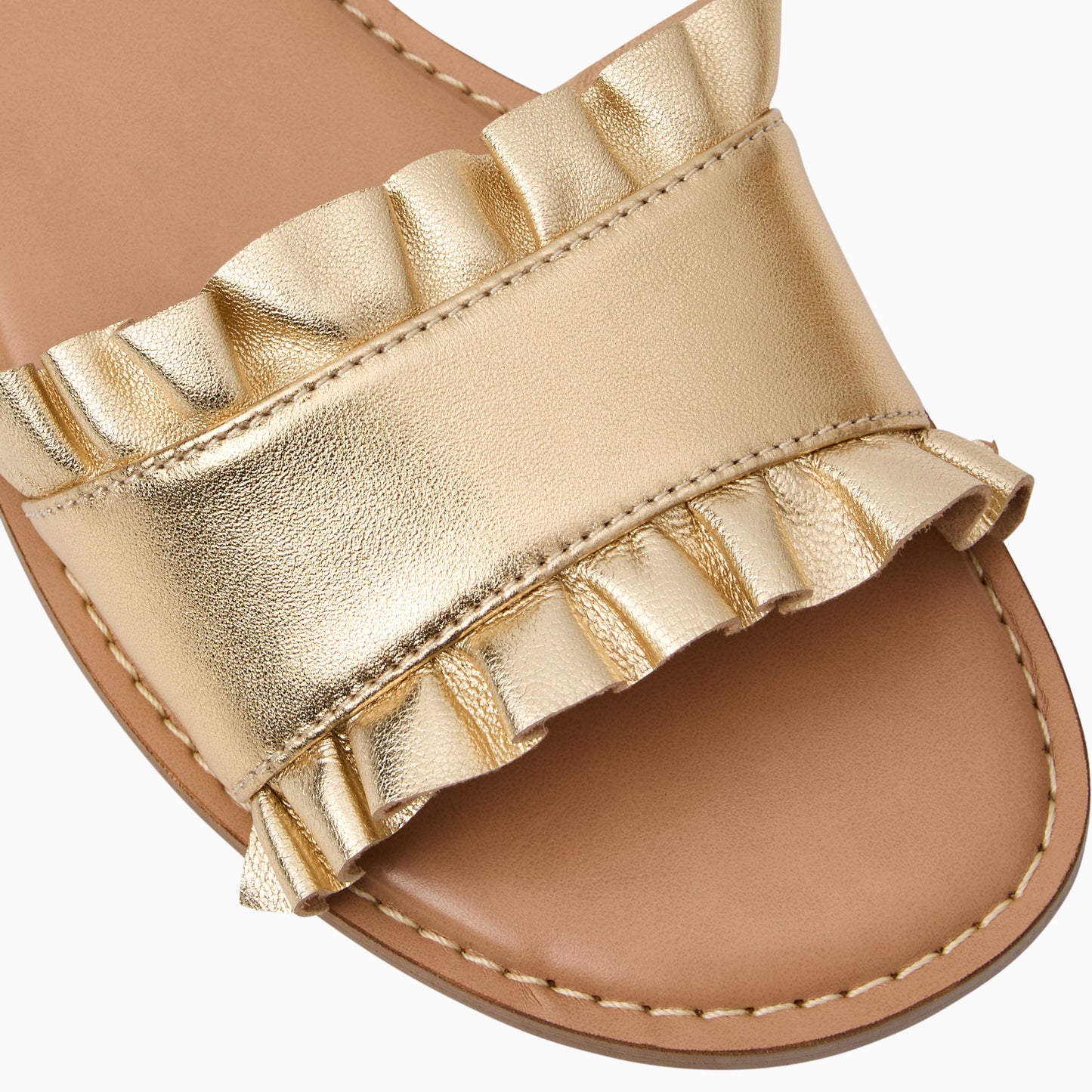 Rozette Ruffle Slide