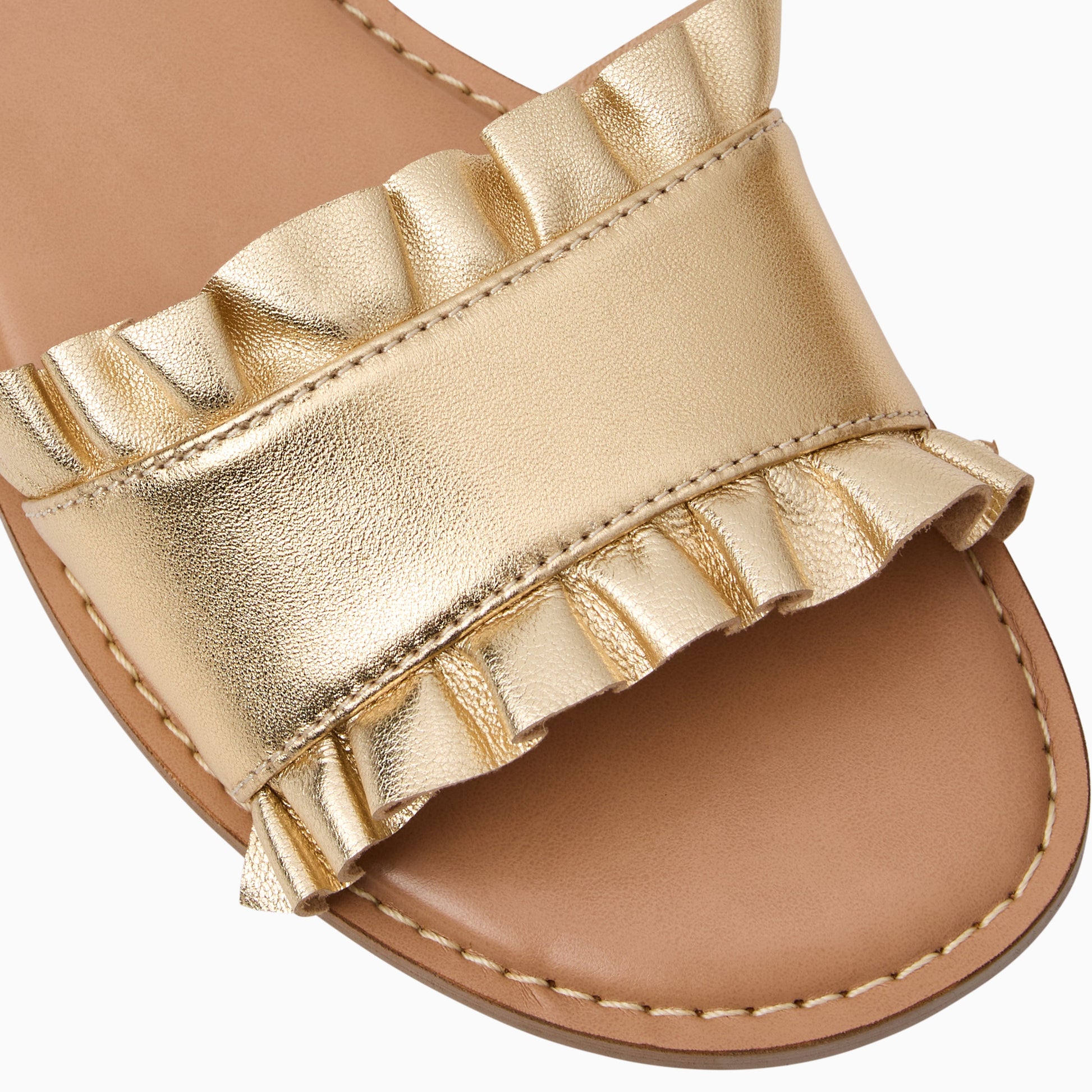 Rozette Ruffle Slide