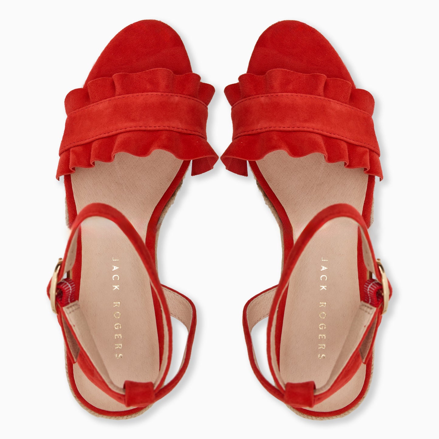 Rozette Ruffle Wedge