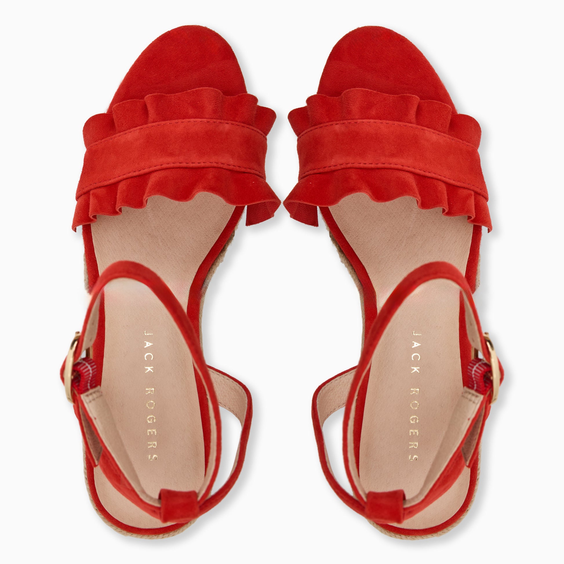 Rozette Ruffle Wedge