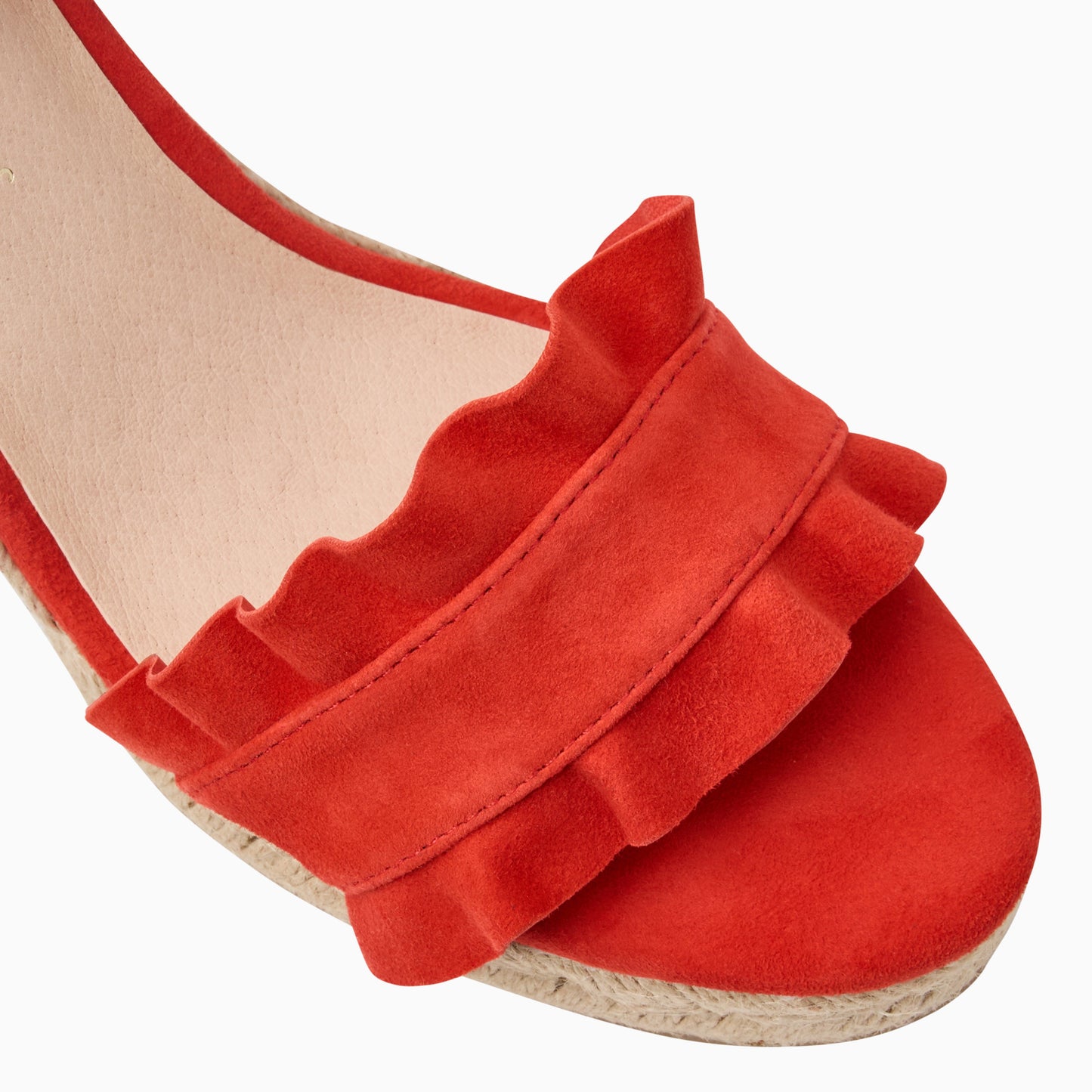 Rozette Ruffle Wedge