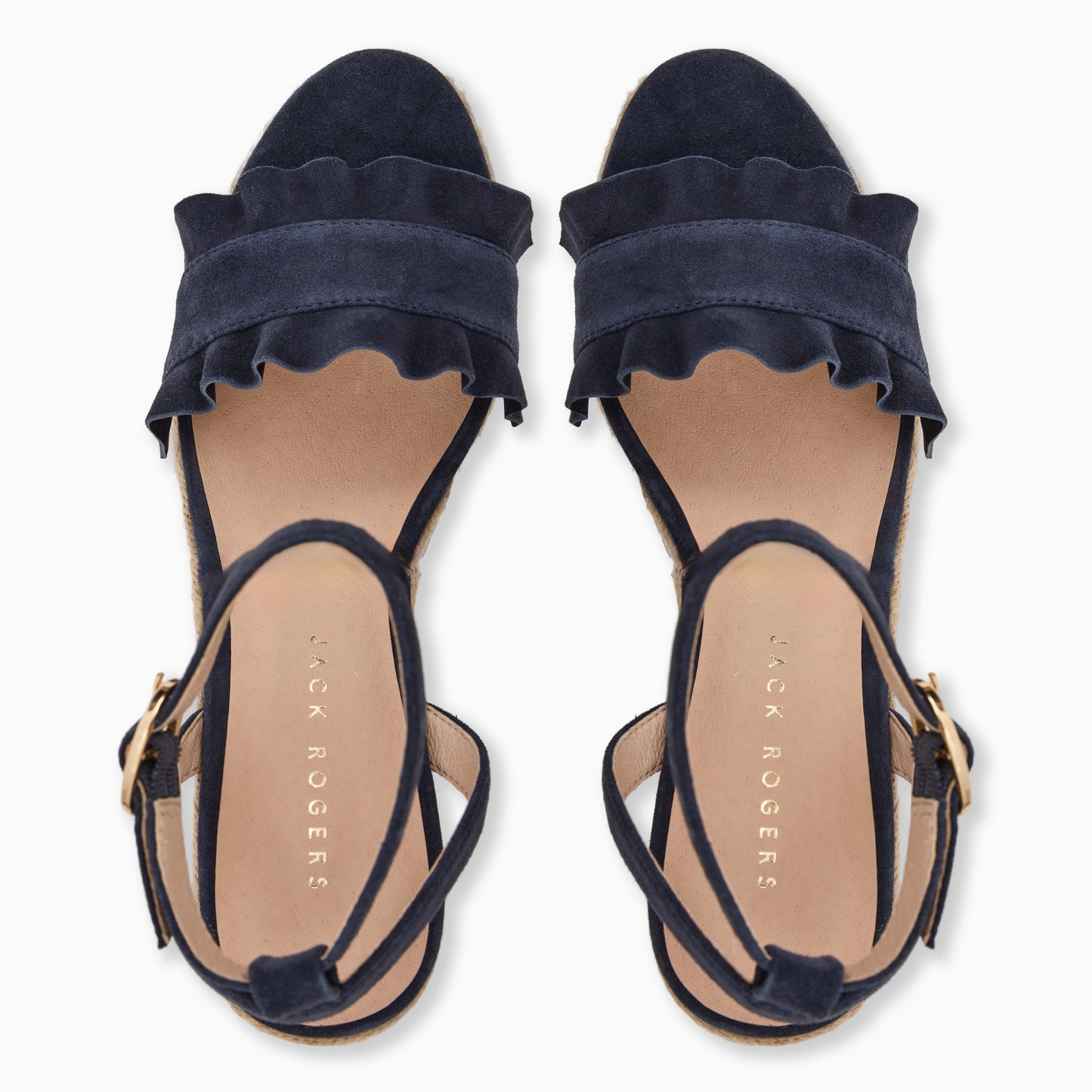 Rozette Ruffle Wedge