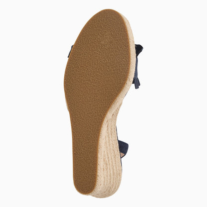 Rozette Ruffle Wedge