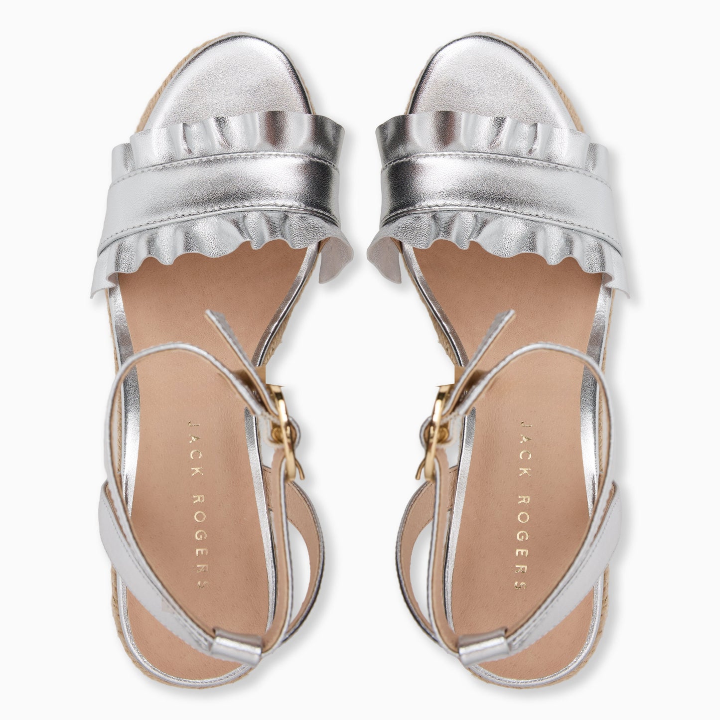 Rozette Ruffle Wedge