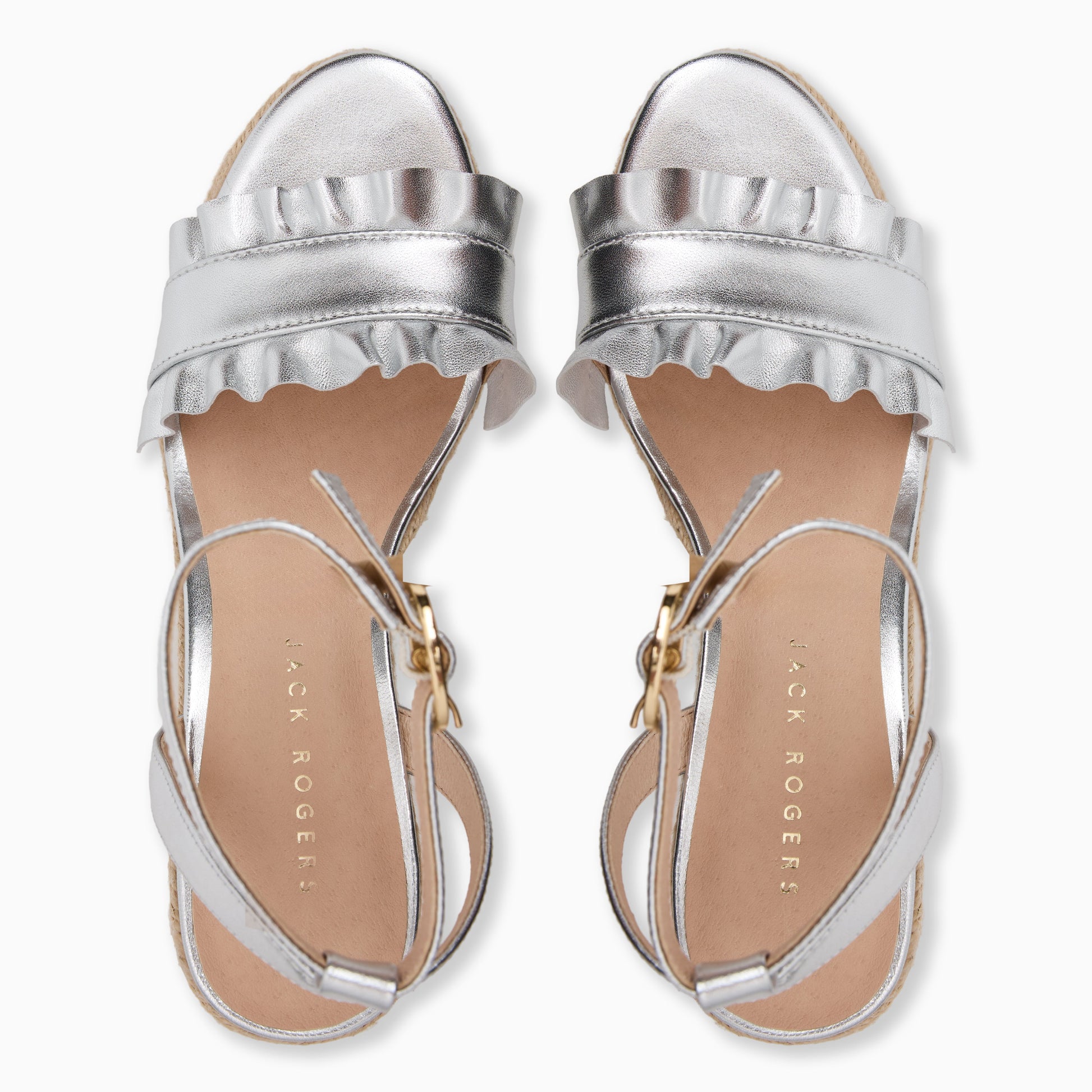 Rozette Ruffle Wedge