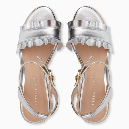 Rozette Ruffle Wedge