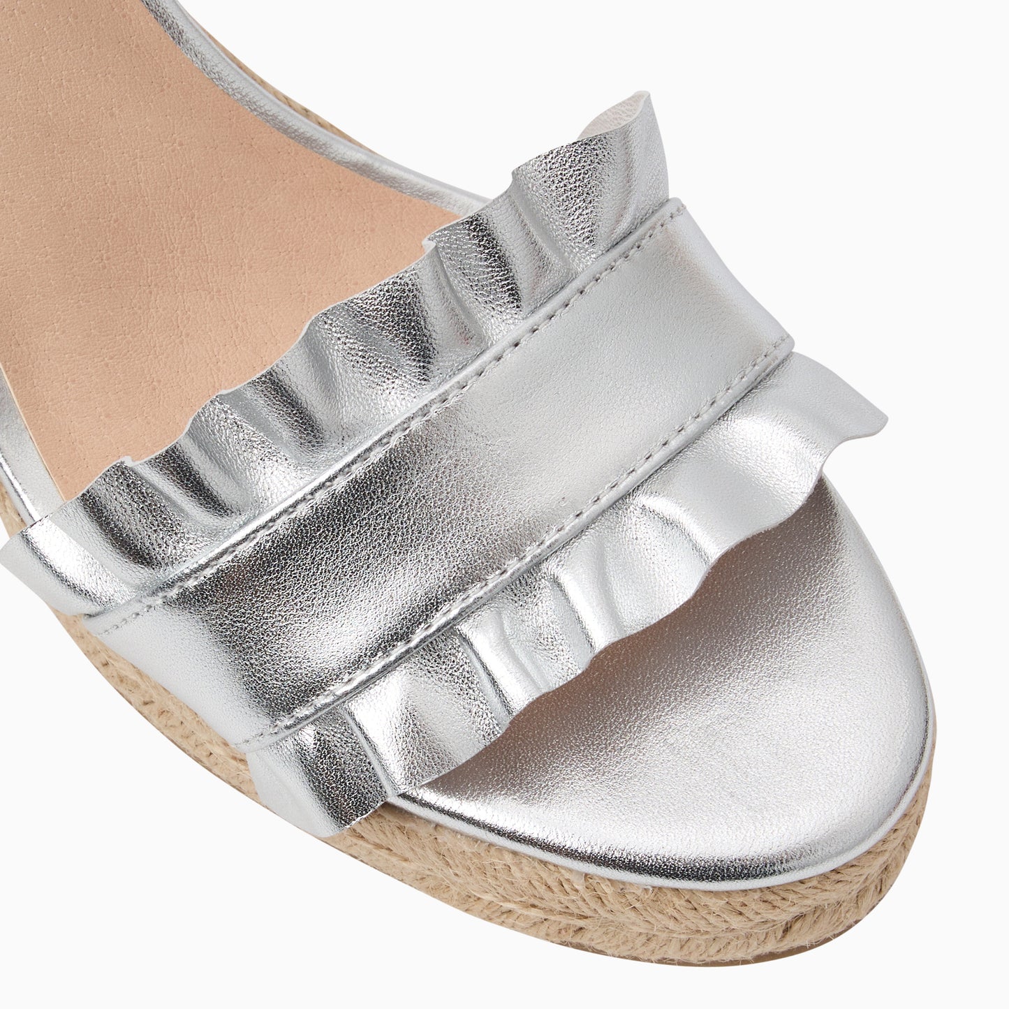 Rozette Ruffle Wedge