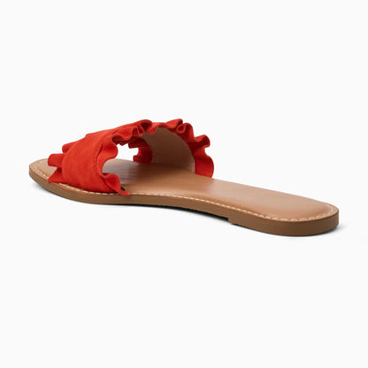 Rozette Ruffle Slide