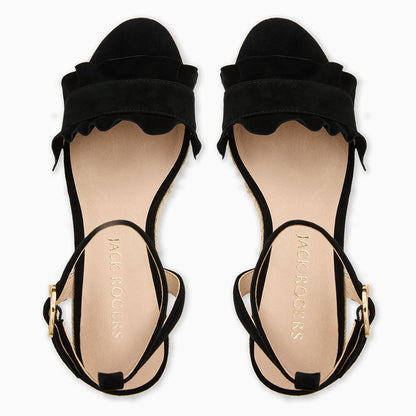 Rozette Ruffle Wedge