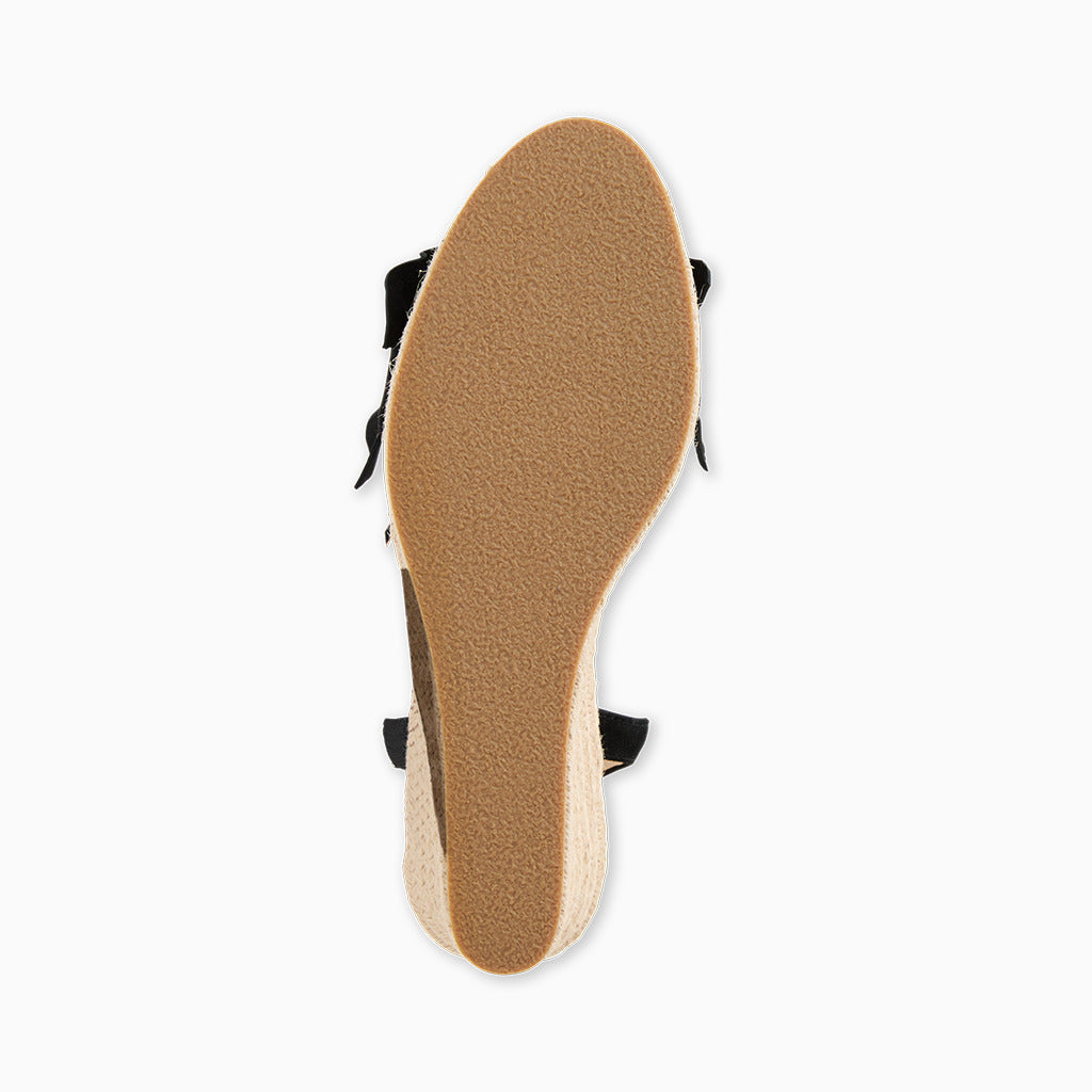 Rozette Ruffle Wedge