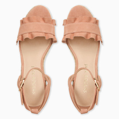 Rozette Ruffle Wedge