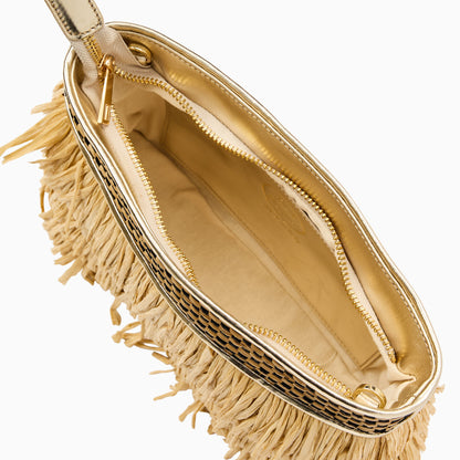 Elba Raffia Purse