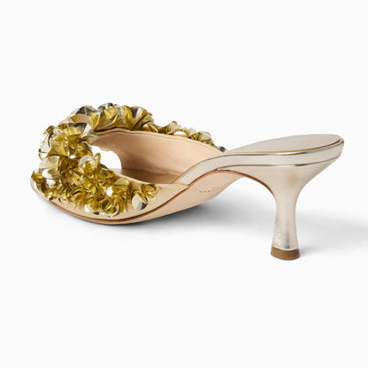 Crown Sequin Heel