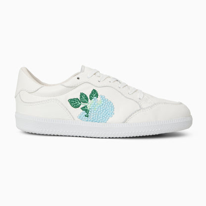 Embroidered Hydrangea Sneaker