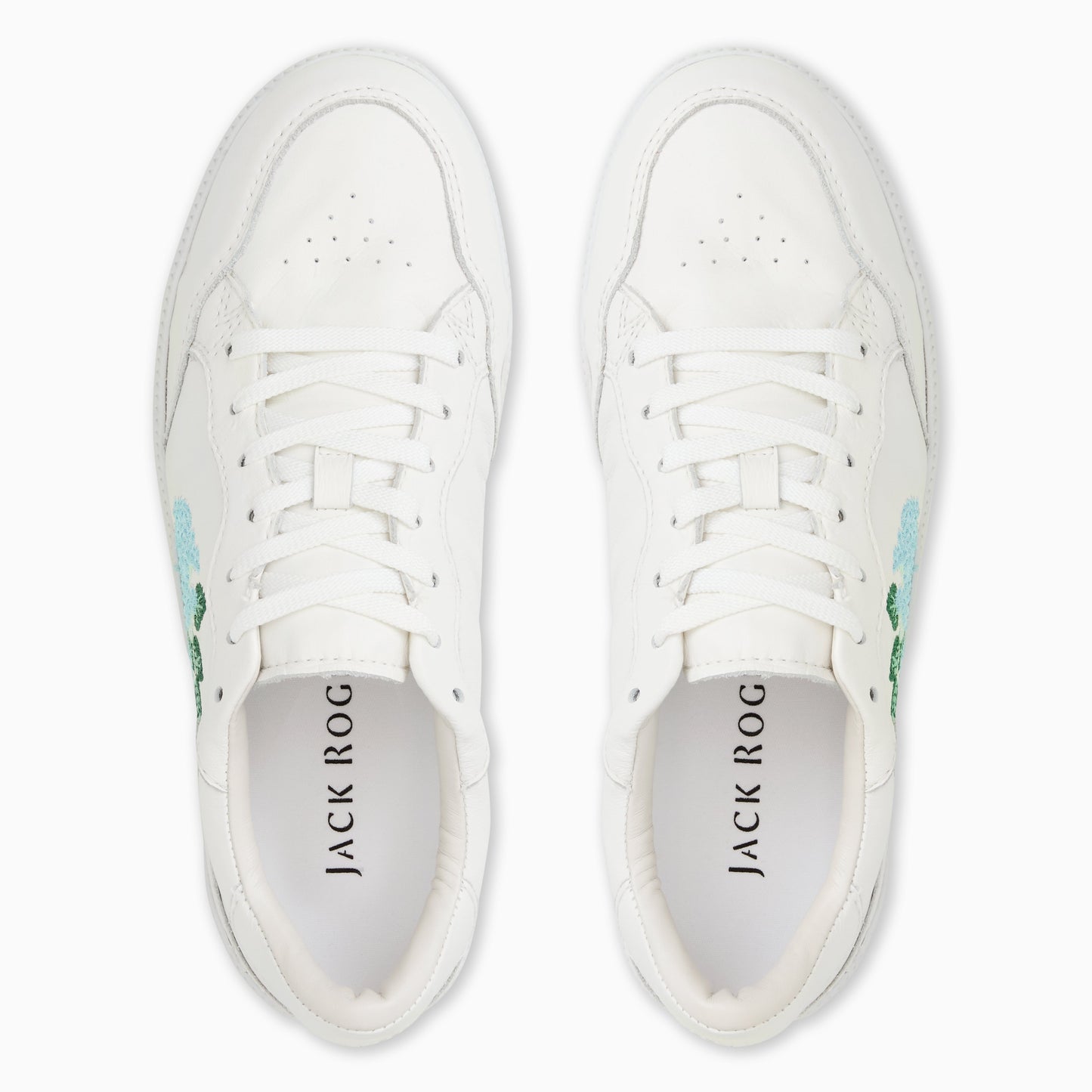 Embroidered Hydrangea Sneaker