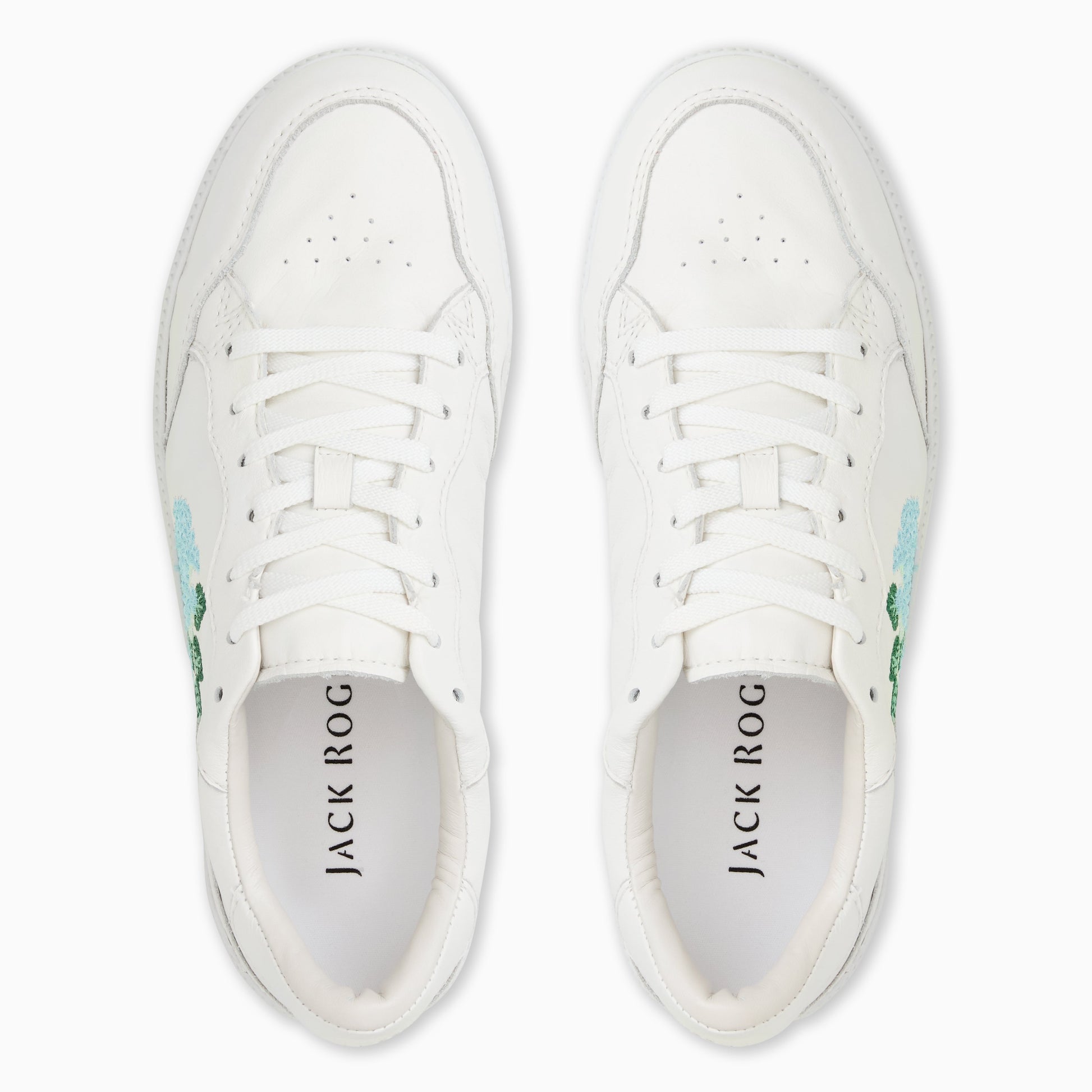 Embroidered Hydrangea Sneaker