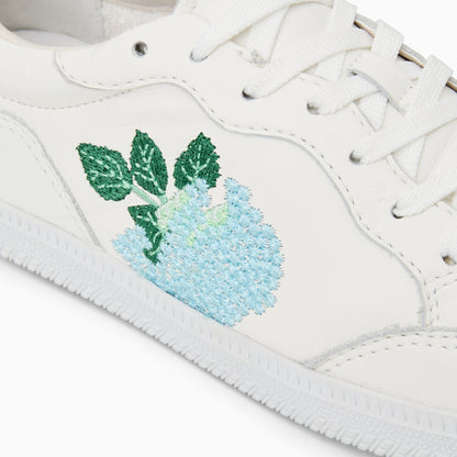 Embroidered Hydrangea Sneaker