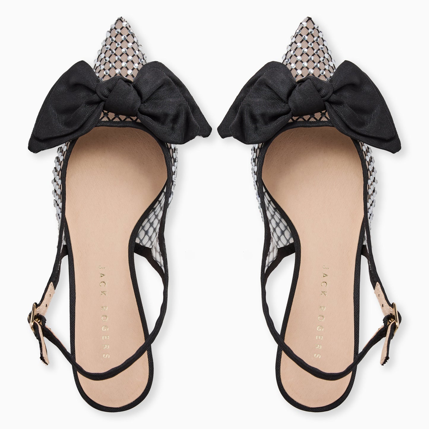 Debra Jeweled Sling Kitten Heel