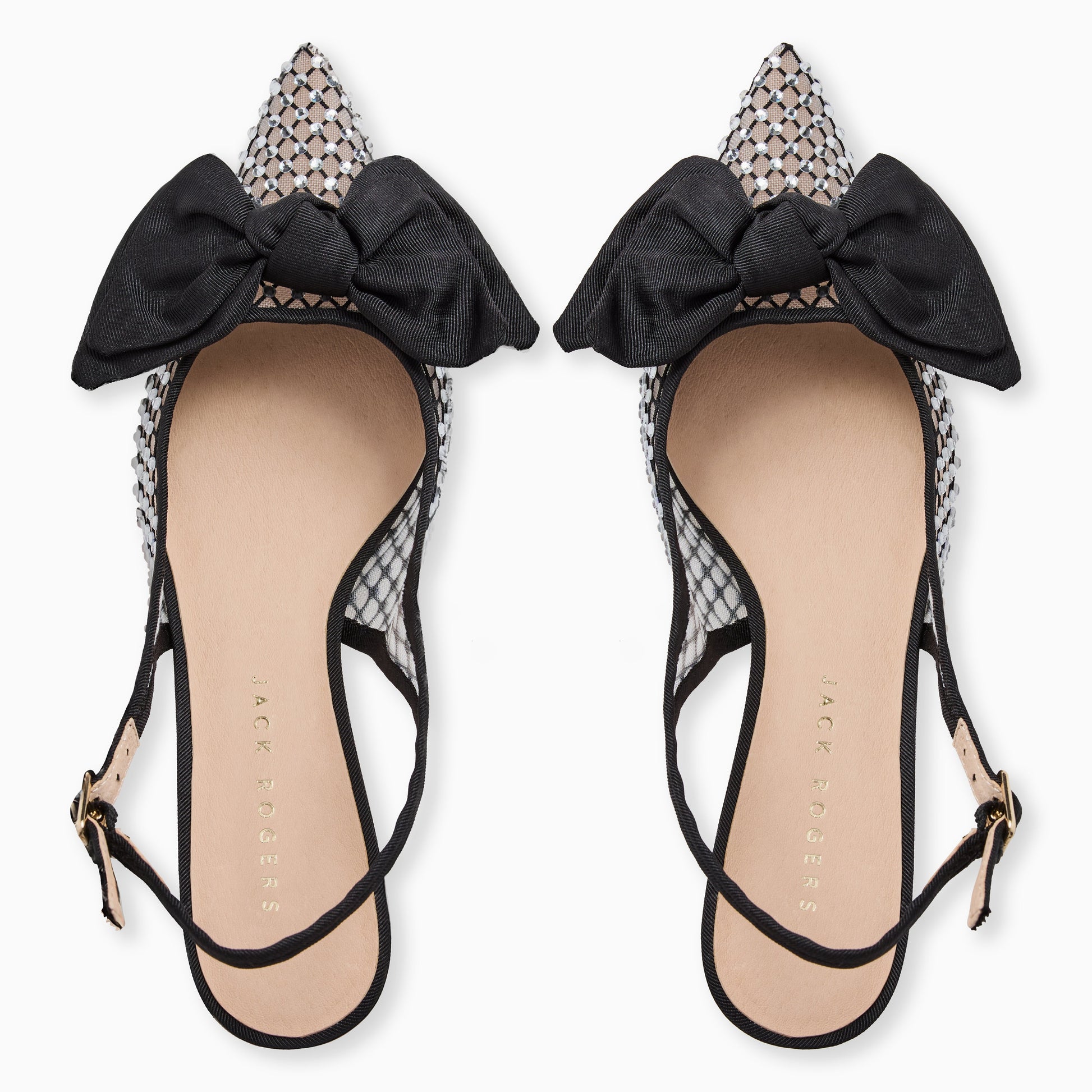 Debra Jeweled Sling Kitten Heel